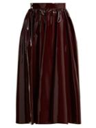 Msgm A-line Pvc Midi Skirt