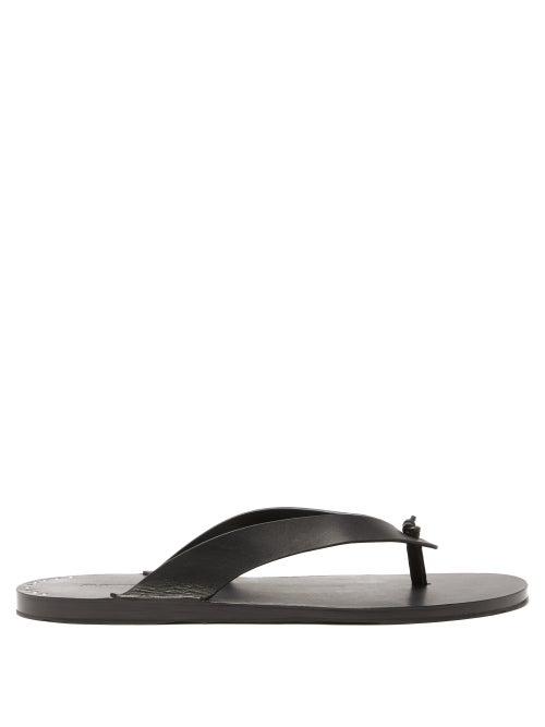 Matchesfashion.com Jil Sander - Studded Leather Sandals - Mens - Black