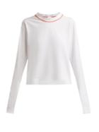 Matchesfashion.com Colville - Contrast Stitch Cotton Sweatshirt - Womens - White Multi
