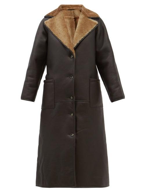 Cawley Studio - Annie Reversible Shearling Coat - Womens - Brown