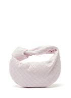 Bottega Veneta - Jodie Mini Intrecciato Leather Clutch Bag - Womens - Light Pink