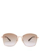 Givenchy Square-frame Metal Sunglasses