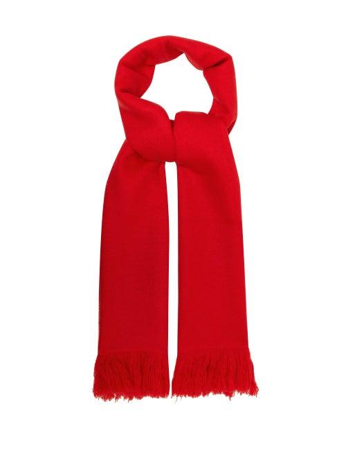 Matchesfashion.com Isabel Marant - Carlyn Fringed Cashmere Scarf - Womens - Red