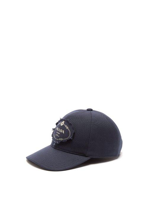 Matchesfashion.com Prada - Oval Logo Cap - Mens - Navy