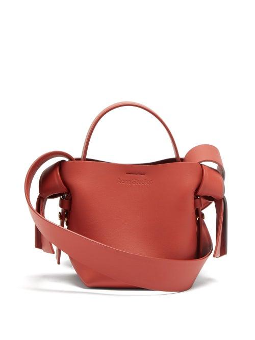 Acne Studios - Musubi Mini Leather Cross-body Bag - Womens - Coral