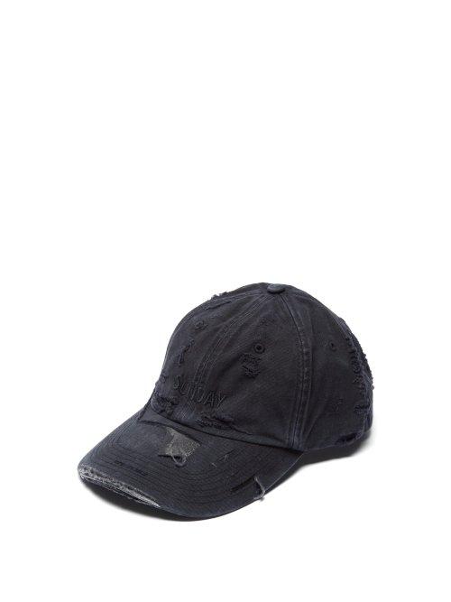 Matchesfashion.com Vetements - X Reebok Weekday Sunday Embroidered Baseball Cap - Womens - Black