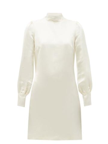Bella Freud - Valley Of The Dolls Satin Mini Dress - Womens - Ivory