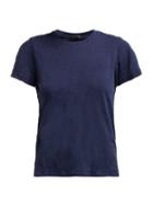 Matchesfashion.com Atm - Schoolboy Cotton Slub Jersey T Shirt - Womens - Navy