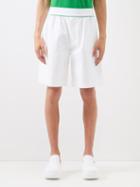 Bottega Veneta - Logo-jacquard Cotton-twill Shorts - Mens - White