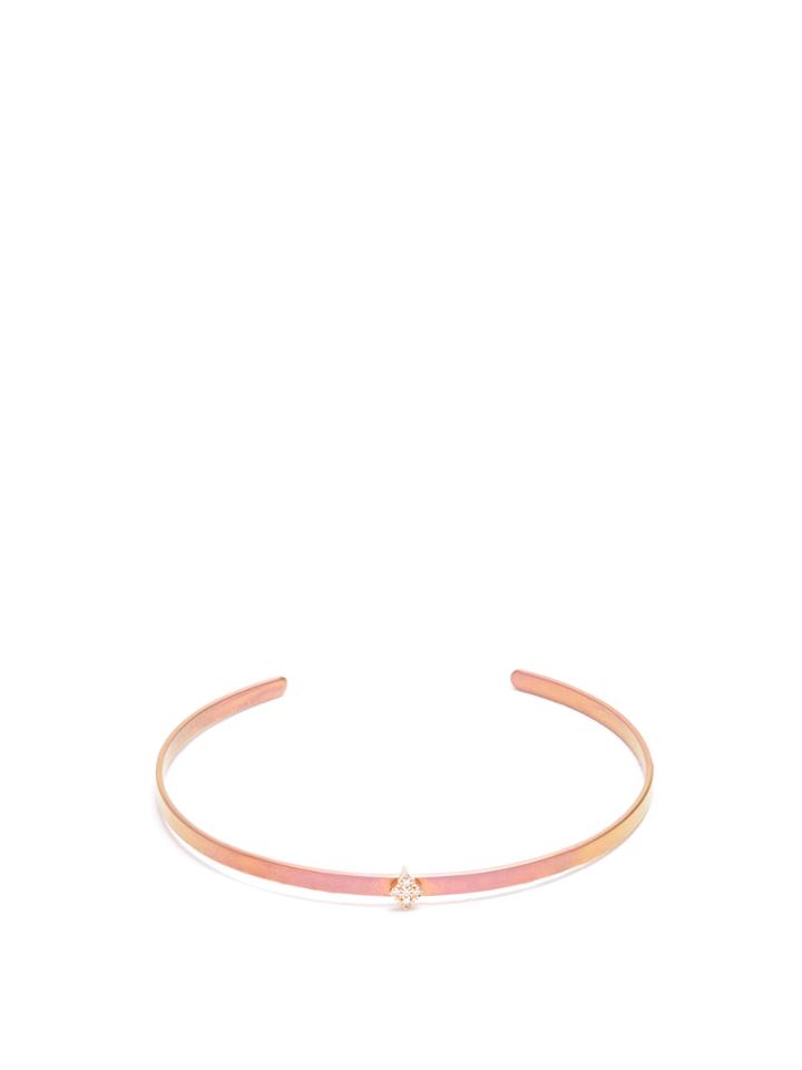 Diane Kordas Diamond, Rose-gold & Titanium Cosmos Cuff