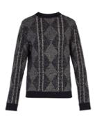 Matchesfashion.com A.p.c. - Exeter Cable Knit Sweater - Mens - Blue