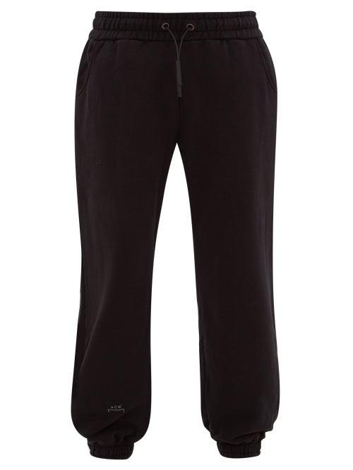 Matchesfashion.com A-cold-wall* - Logo Print Cotton Track Pants - Mens - Black
