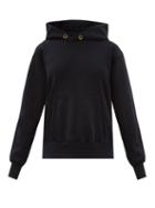 Ladies Rtw Les Tien - Brushed-back Cotton Hooded Sweatshirt - Womens - Navy