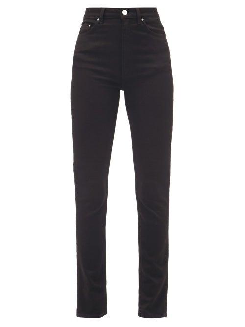 Matchesfashion.com Totme - New Standard High-rise Slim-leg Jeans - Womens - Black