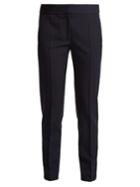 Stella Mccartney Zip-hem Skinny Wool Trousers