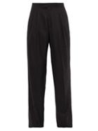 Matchesfashion.com Bottega Veneta - Wide-leg Cashmere-blend Trousers - Mens - Grey