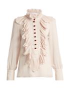 See By Chloé Ruffle-trimmed Georgette Blouse