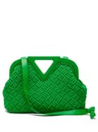 Matchesfashion.com Bottega Veneta - Point Cotton-macram Clutch Bag - Womens - Green