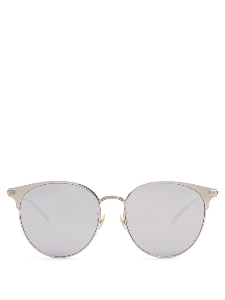 Saint Laurent Cat-eye D-frame Mirrored Sunglasses