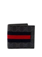 Matchesfashion.com Gucci - Gg Supreme Web Bi Fold Wallet - Mens - Black Multi