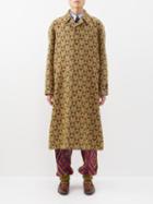 Gucci - G-rhombi Wool Coat - Mens - Yellow Multi