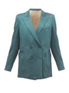 Matchesfashion.com Blaz Milano - Everynight Double-breasted Crepe Blazer - Womens - Green