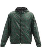 Matchesfashion.com Moncler - Cretes Logo-print Hooded Jacket - Mens - Khaki Multi