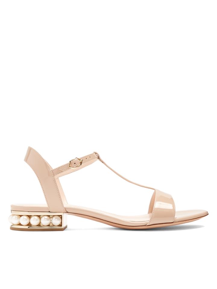 Nicholas Kirkwood Casati Pearl-heeled Patent-leather Sandals