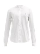 Mens Rtw Polo Ralph Lauren - Logo-embroidered Cotton-piqu Shirt - Mens - White