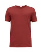 Matchesfashion.com Zimmerli - Sea Island Cotton T Shirt - Mens - Burgundy