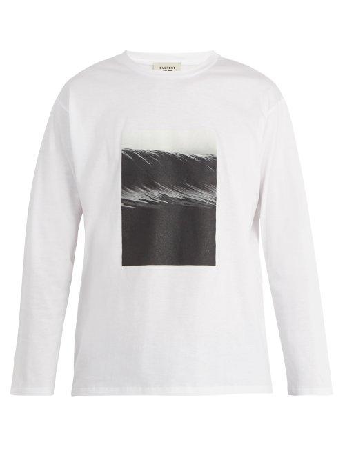 Matchesfashion.com Everest Isles - Pacific Photo Print Long Sleeve T Shirt - Mens - White