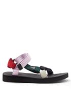 Matchesfashion.com Suicoke X Hay - Depa 2.0 Velcro-strap Sandals - Mens - Pink Multi