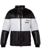 Matchesfashion.com 7 Moncler Fragment - Striped Down Filled Jacket - Mens - Black