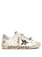 Matchesfashion.com Golden Goose - Superstar Leather Trainers - Womens - White Black