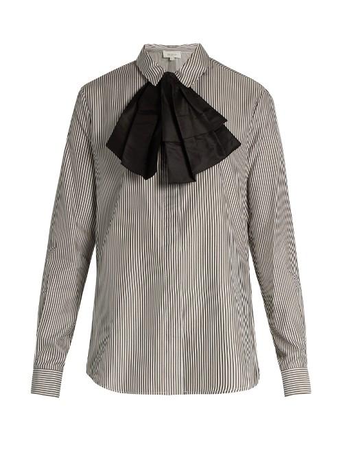 Isa Arfen Classic Taffeta-bow Shirt