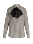 Isa Arfen Classic Taffeta-bow Shirt