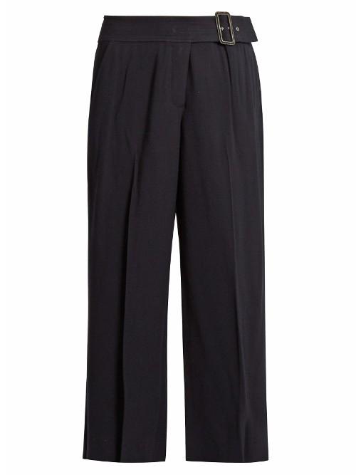 A.l.c. Emliy Cropped Wide-leg Crepe Trousers