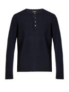 Vince Long-sleeved Cashmere Henley Sweater