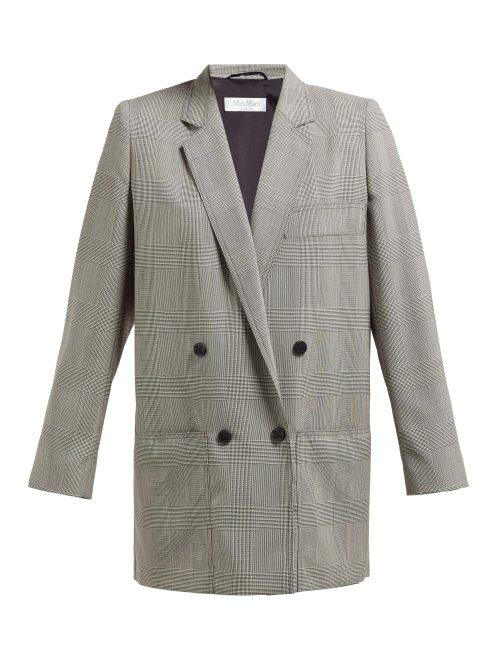 Matchesfashion.com Max Mara - Oxford Blazer - Womens - Black White