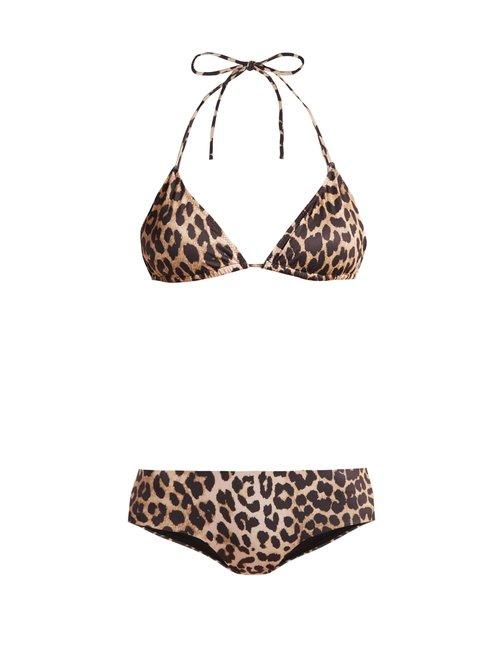 Matchesfashion.com Ganni - Leopard Print Bikini - Womens - Leopard