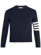 Thom Browne Striped-sleeve Cashmere Sweater