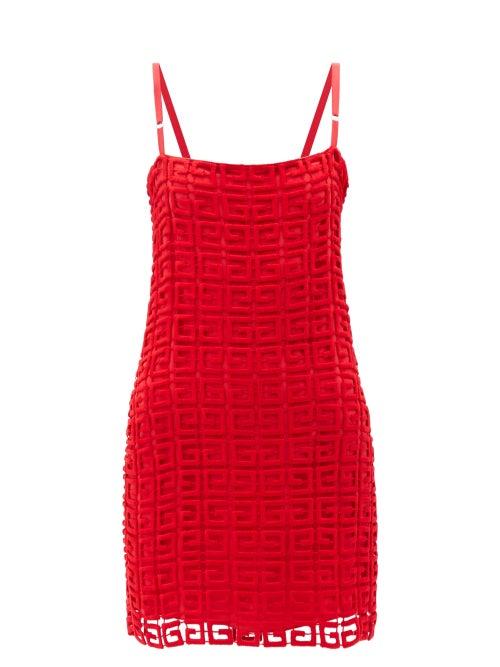 Givenchy - 4g-giupure Mini Dress - Womens - Red