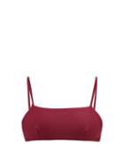 Matchesfashion.com Casa Raki - Ana Tied-back Bandeau Bikini Top - Womens - Burgundy