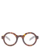 Matchesfashion.com Prada Eyewear - Round Tortoiseshell-effect Acetate Glasses - Mens - Tortoiseshell