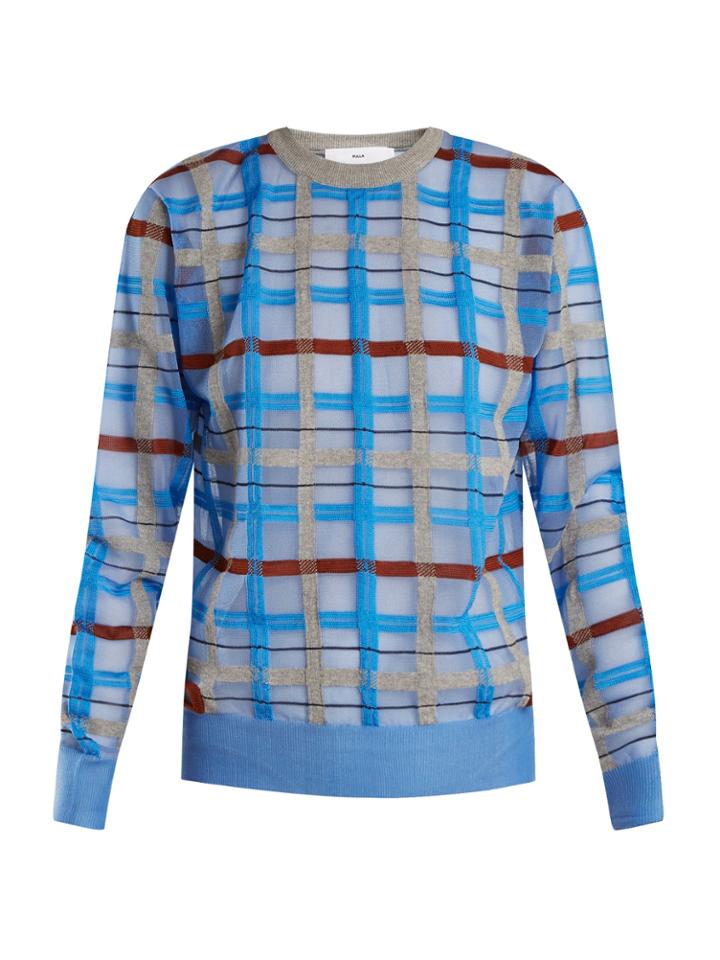 Toga Checked Intarsia-knit Sweater