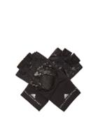 Matchesfashion.com Adidas By Stella Mccartney - Logo Print Fingerless Training Gloves - Womens - Black