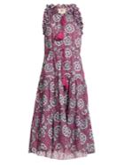 Figue Gabriella Ruffle-trimmed Sleeveless Cotton Dress