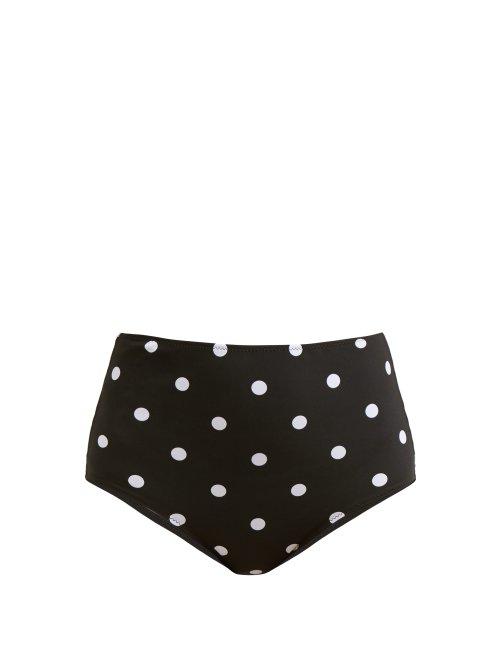 Matchesfashion.com Araks - Mallory High Rise Bikini Briefs - Womens - Black Multi