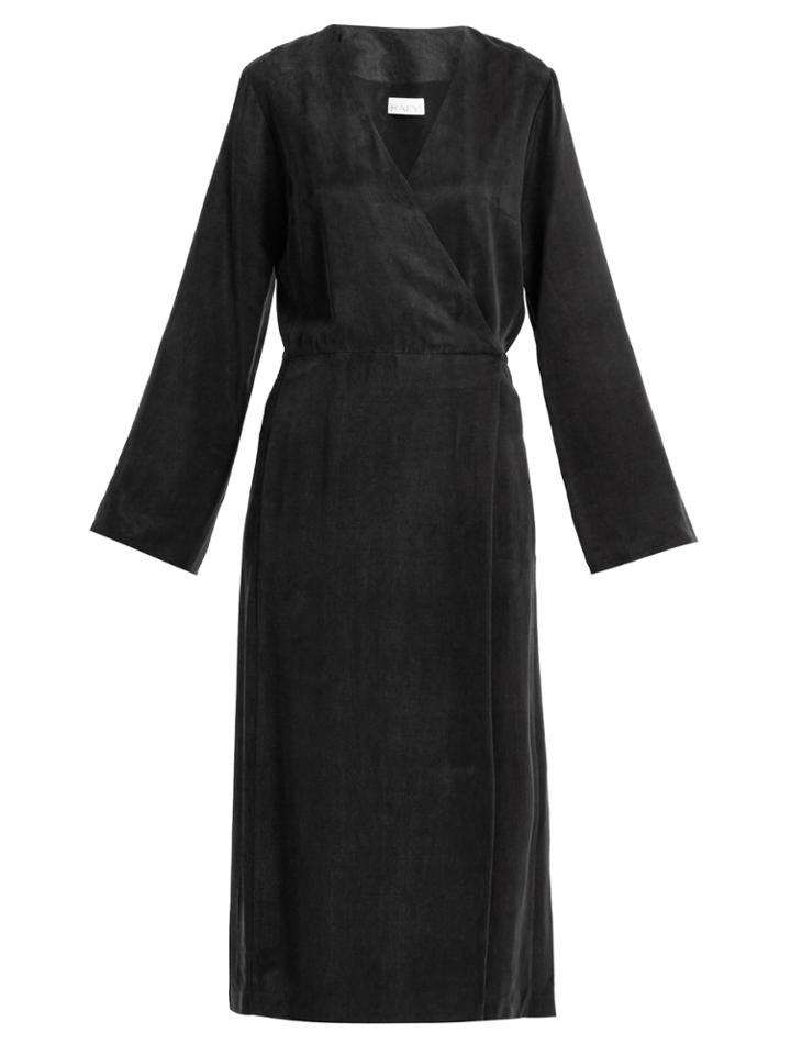 Raey Split Front And Back Wrap Dress