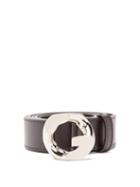 Mens Accessories Givenchy - G-logo Leather Belt - Mens - Black